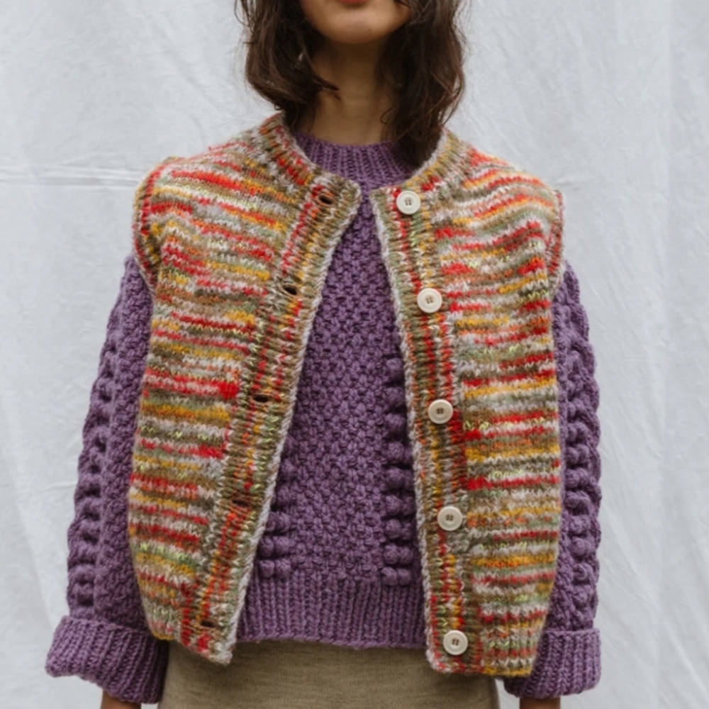 ISO Multicolor Knit Cardigan